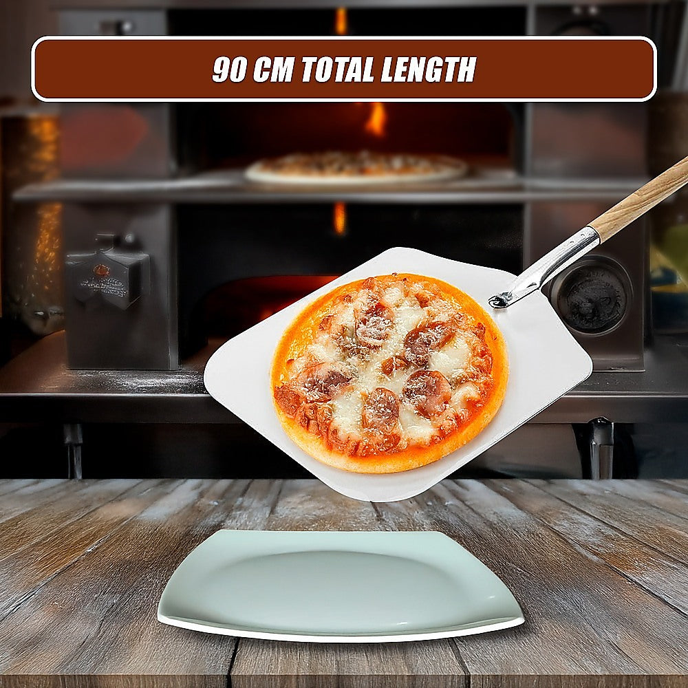 Profesional Pizza Oven Peel Paddle 90cm Wood Handle V63-817933