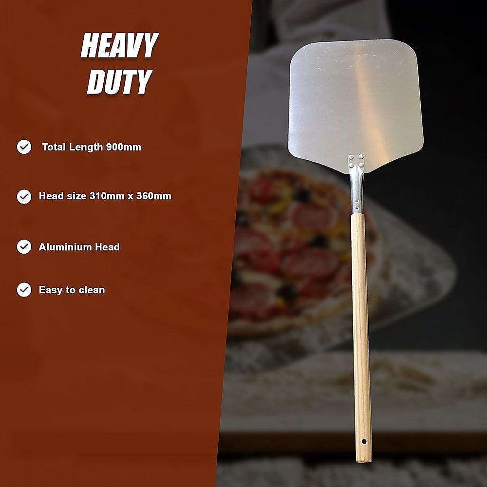 Profesional Pizza Oven Peel Paddle 90cm Wood Handle V63-817933