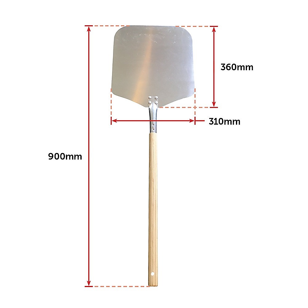 Profesional Pizza Oven Peel Paddle 90cm Wood Handle V63-817933
