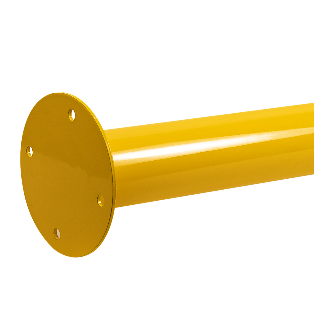 Yellow Heavy Duty Steel Bollard Post V63-817943