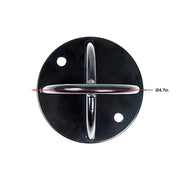 Pair of Black Wall Anchor Mounts for Battle Ropes and Suspension