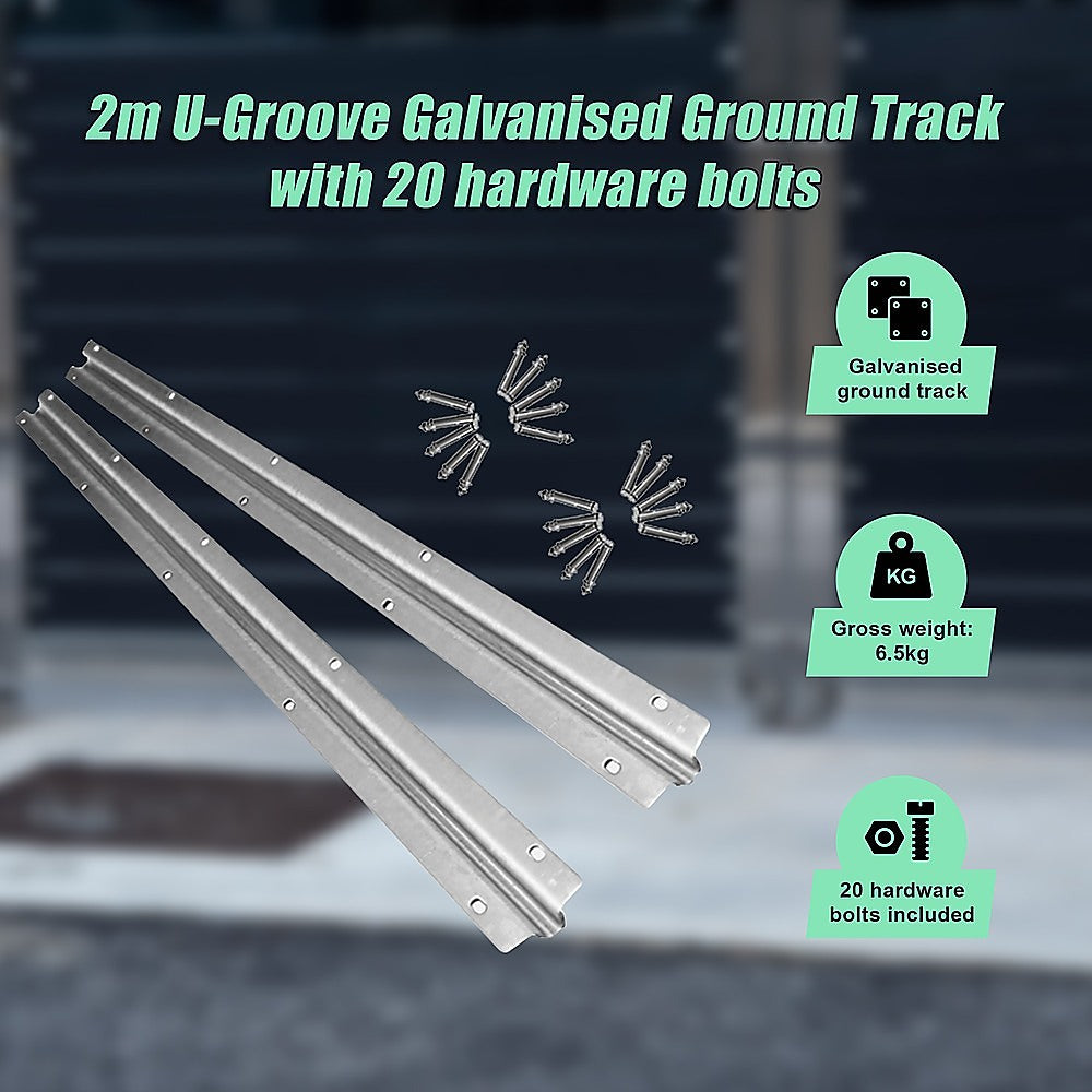 Sliding Gate Hardware Accessories Kit - 2m Track V63-817993