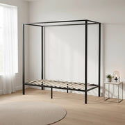 4 Four Poster Single Bed Frame