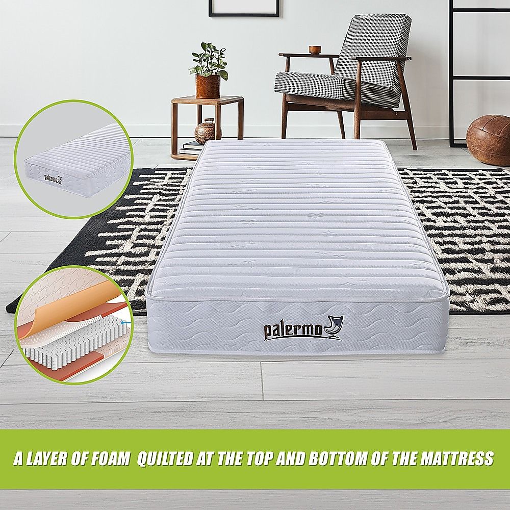 Contour Encased Coil King Single Mattress - Hybrid Support with CertiPUR-US Certified Foam Comfort Layers V63-818733