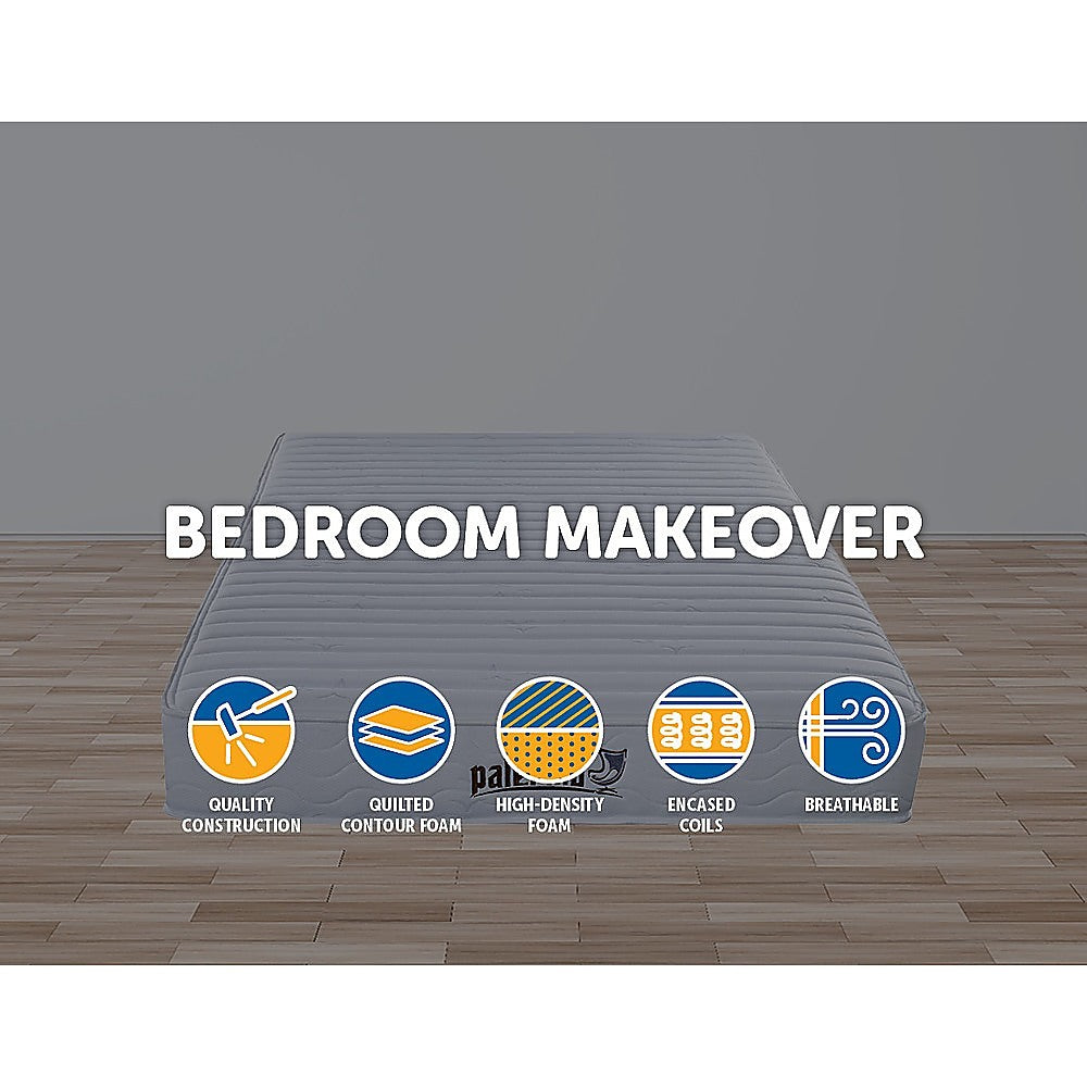 Contour Encased Coil Double Mattress - Hybrid Support with CertiPUR-US Certified Foam Comfort Layers V63-818743