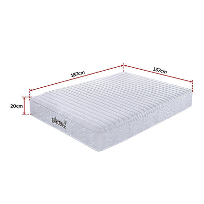 Contour Encased Coil Double Mattress - Hybrid Support with CertiPUR-US Certified Foam Comfort Layers V63-818743
