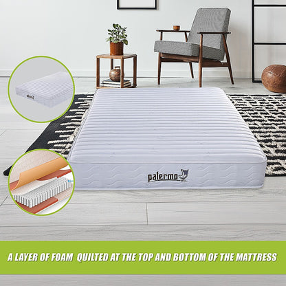 Contour Encased Coil Queen Mattress - Hybrid Support with CertiPUR-US Certified Foam Comfort Layers V63-818753