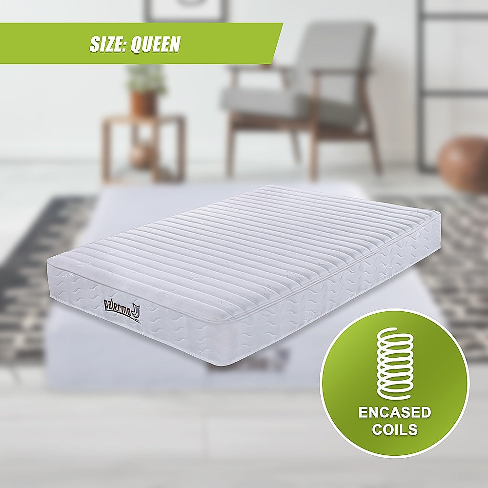 Contour Encased Coil Queen Mattress - Hybrid Support with CertiPUR-US Certified Foam Comfort Layers V63-818753