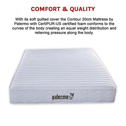 Contour Encased Coil Queen Mattress - Hybrid Support with CertiPUR-US Certified Foam Comfort Layers V63-818753