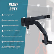 Heavy Duty Punch Bag Wall Bracket - Steel Boxing Bag Holder for Home Gym V63-818933