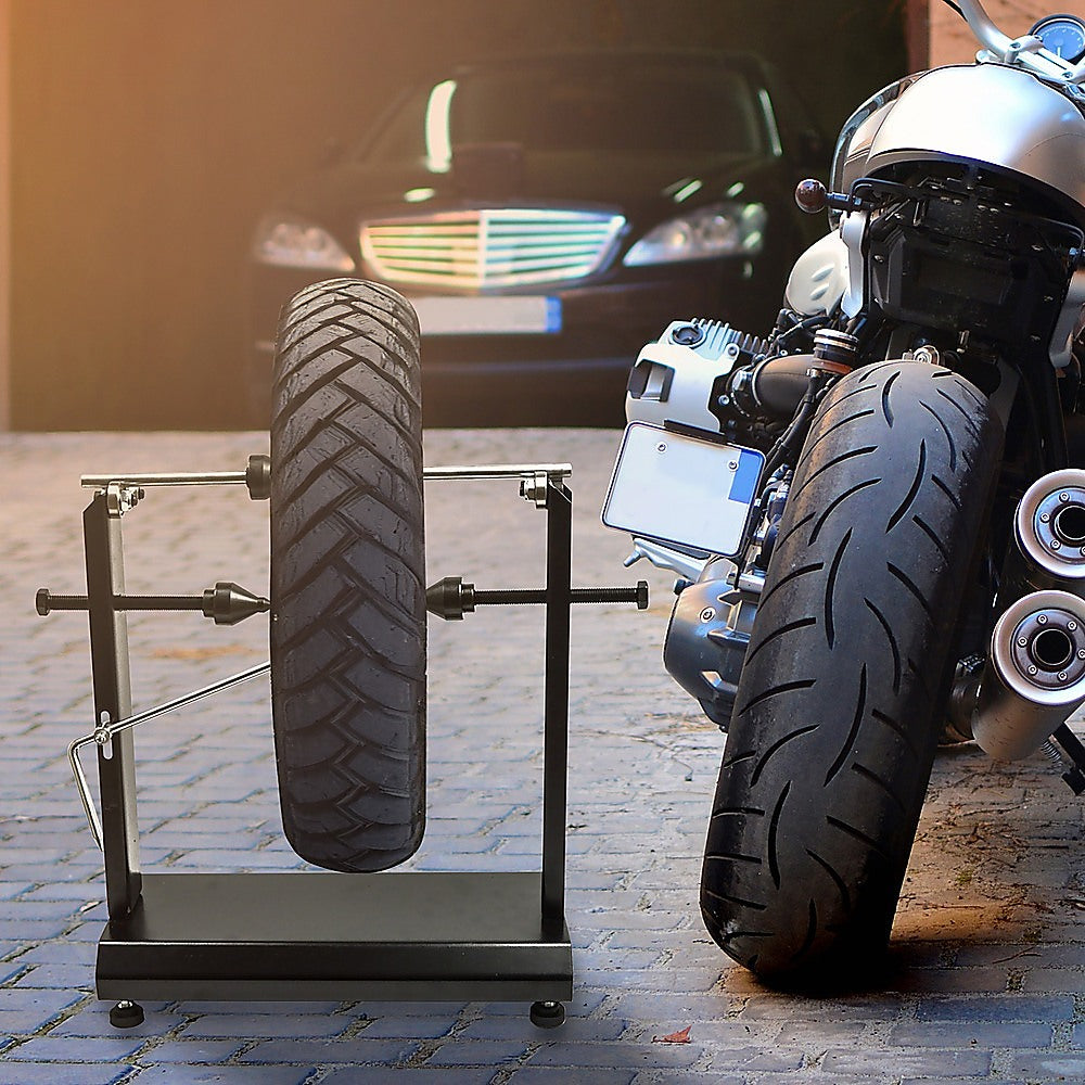 Motorcycle Wheel Balancer Stand Motor Heavy Duty Carbon Steel V63-818953