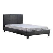 King Single PU Leather Bed Frame Black V63-819103