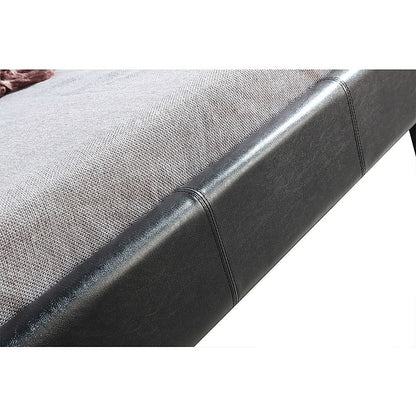 King Single PU Leather Bed Frame Black V63-819103
