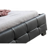 King Single PU Leather Deluxe Bed Frame Black V63-819113