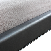 Queen PU Leather Deluxe Bed Frame Black V63-819133