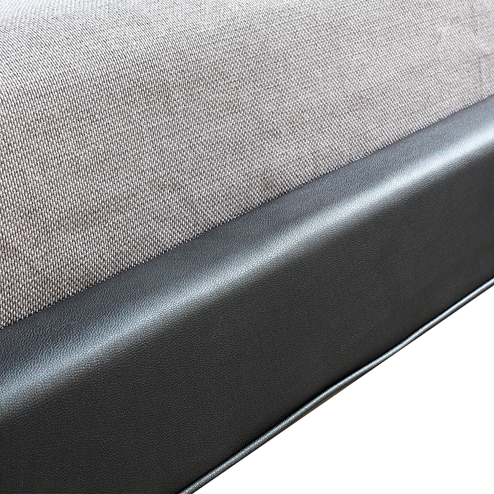 Queen PU Leather Deluxe Bed Frame Black V63-819133