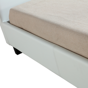 King Single PU Leather Bed Frame White V63-819213