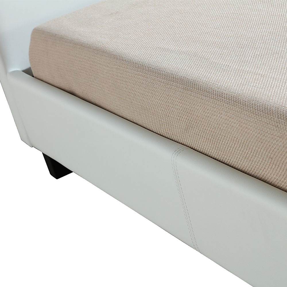 King Single PU Leather Bed Frame White V63-819213