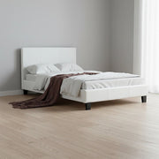 King Single PU Leather Bed Frame White V63-819213