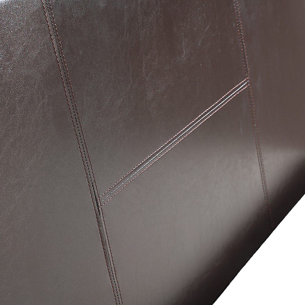 King Single PU Leather Bed Frame Brown V63-819223