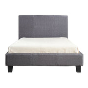 King Single Linen Fabric Bed Frame Grey