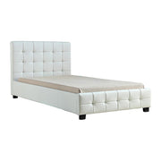King Single PU Leather Deluxe Bed Frame White V63-819253