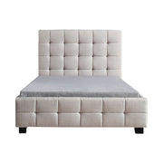 King Single Linen Fabric Deluxe Bed Frame Beige V63-819273
