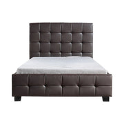 King Single PU Leather Deluxe Bed Frame Brown V63-819283
