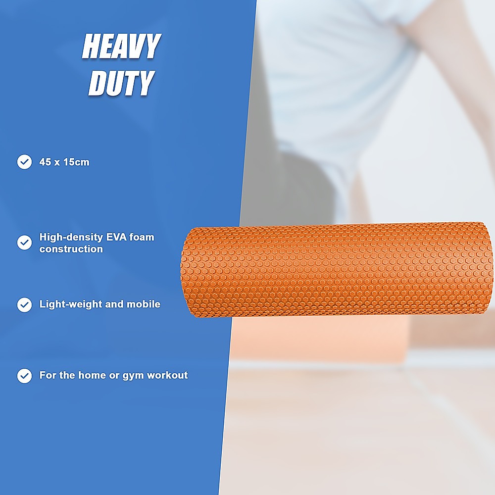45 x 15cm Physio Yoga Pilates Foam Roller V63-819353