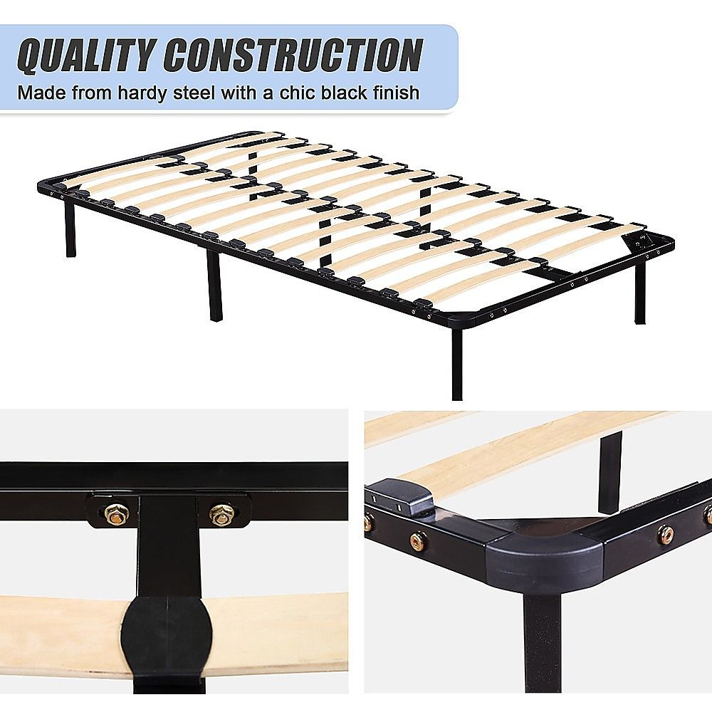 King Single Metal Bed Frame - Bedroom Furniture V63-819363