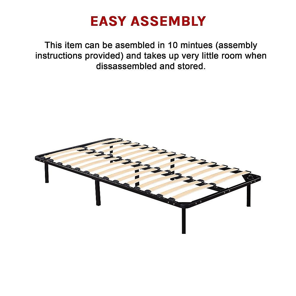 King Single Metal Bed Frame - Bedroom Furniture V63-819363