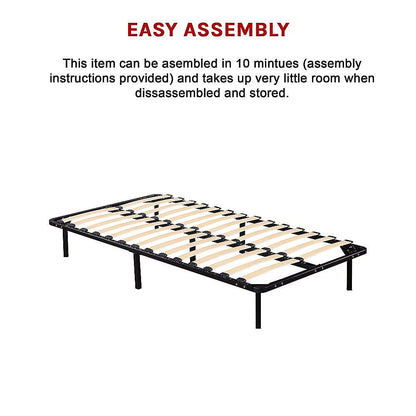 King Single Metal Bed Frame - Bedroom Furniture V63-819363