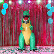 Dinosaur T-Rex Fancy Dress Fan Inflatable Costume Tyrannosaurus Suit V63-819373