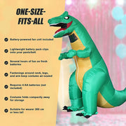 Dinosaur T-Rex Fancy Dress Fan Inflatable Costume Tyrannosaurus Suit V63-819373