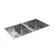 865x440mm Handmade Stainless Steel Undermount / Topmount Kitchen Sink with Waste V63-819493