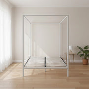 Cream Queen Four Poster Bed Frame
