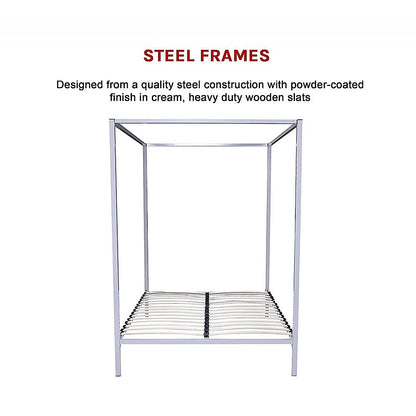 4 Four Poster Queen Bed Frame V63-819523