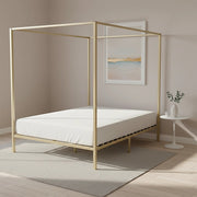 Gold Queen Four Poster Bed Frame