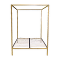 Gold Queen Four Poster Bed Frame