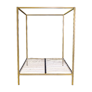 Gold Queen Four Poster Bed Frame