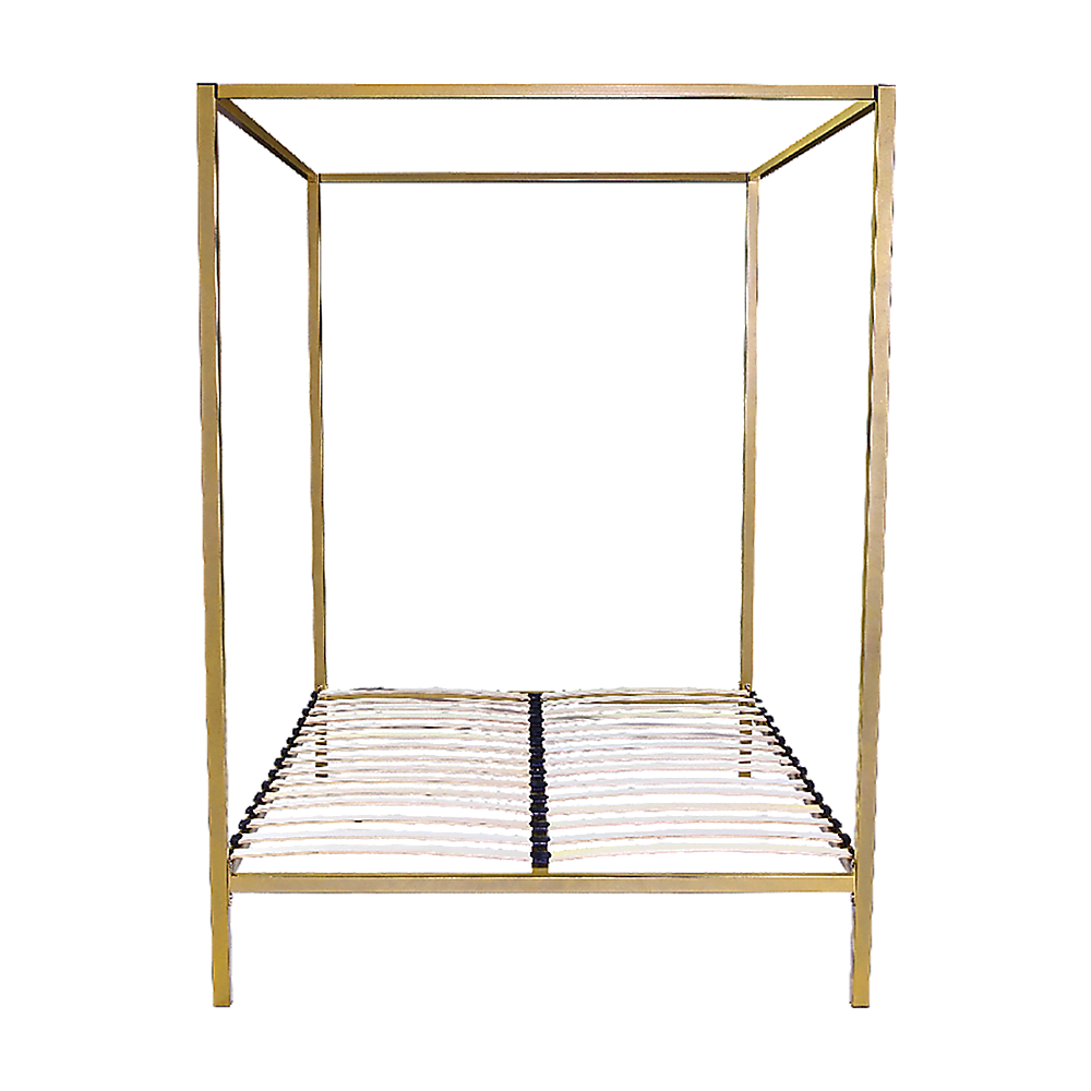 Gold Queen Four Poster Bed Frame