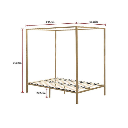 4 Four Poster Queen Bed Frame V63-819533