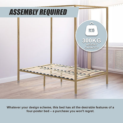4 Four Poster Queen Bed Frame V63-819533