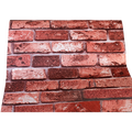 10m 3D Red Brick Print Theme Wallpaper V63-819943