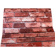 10m 3D Red Brick Print Theme Wallpaper V63-819943