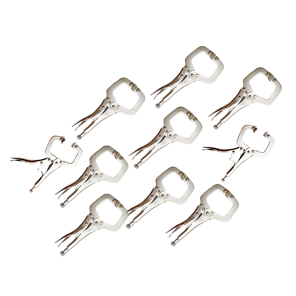 10pc Heavy Duty Steel C-Clamps 6" Mig Welding Locking Plier Vice Grip V63-820153