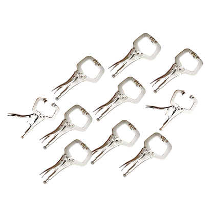 10pc Heavy Duty Steel C-Clamps 6" Mig Welding Locking Plier Vice Grip V63-820153
