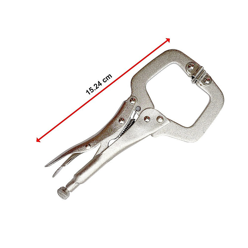 10pc Heavy Duty Steel C-Clamps 6" Mig Welding Locking Plier Vice Grip V63-820153