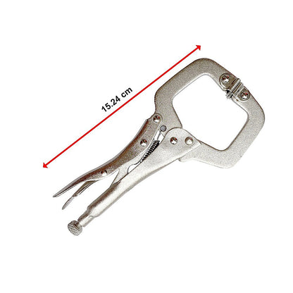 10pc Heavy Duty Steel C-Clamps 6" Mig Welding Locking Plier Vice Grip V63-820153