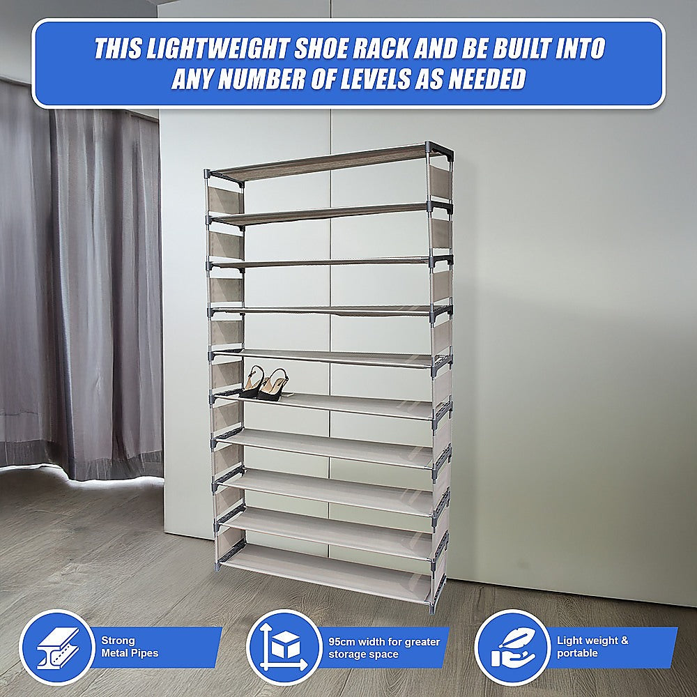 50 Pairs 10 Tiers Shoe Rack V63-820163